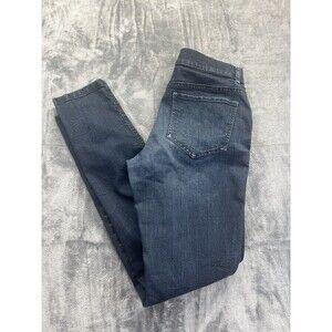 New York Company Womens Jeans 4 Average Blue Low Rise Legging Dark Wash Denim